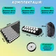 Массажный коврик Аппликатор Кузнецова + валик массажер для спины шеи ног стоп головы тела OSPORT (n-0142) Черно-белый - изображение 3
