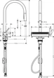 Кухонный смеситель HANSGROHE AQUNO SELECT M81 73837800 - изображение 2