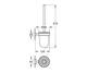 Настенный туалетный ершик GROHE ESSENTIALS CUBE 40513AL1 - изображение 2
