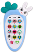 Дитяча розвиваюча іграшка - телефон WToys 80650 "Зайчик Звоня" блакитний Українська озвучка - изображение 3