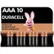 Батарейка Duracell AAA лужні 10 шт. в упаковці (5002509/5006462) - изображение 1