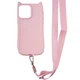 Чехол на iPhone 15 Pro Max / для айфон 15 про макс с кошачьими ушками и ремешком Pink - изображение 2