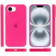 Чехол на Apple iPhone 16e / для айфон 16е силикон Розовый / Barbie pink - изображение 2