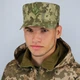 Кепка піксель ЗСУ з кокардою, кепка армійська статутна, кепка німка піксель ЗСУ 58 - зображення 2