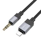 Кабель Hoco UPA32A Clever digital audio conversion cable iP Black - зображення 1