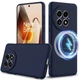 Защитный чехол Deexe Silicone Case with MagSafe для OnePlus 13 - Dark Blue - изображение 1