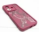 Чохол Shock Case для Oppo A40m бампер силіконовий колір бордовий малюнком метелика - зображення 2