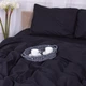Простынь на резинке MirSon 16-9000 Black Stone 180 х 190 см (2200005898291) - изображение 5