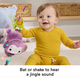 Zabawka Fisher Price JFF02 Śpiewaj i idź wisząca małpa z muzyką Fioletowa (194735294749) - obraz 4
