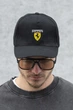 Чоловіча Кепка Бейсболка Тракер Onesize Without З Принтом Ferrari Black - изображение 4