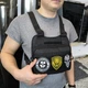 Разгрузка мужская (нагрудная сумка из Cordura 1000D) с липучками на патче (патч-панель) черная (49729483908302) - изображение 2