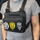 Разгрузка мужская (нагрудная сумка из Cordura 1000D) с липучками на патче (патч-панель) черная (49729483908302) - изображение 4