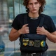 Нагрудная сумка из Cordura 1000D разгрузка мужская с системой Molle и патч-системою черная (482647772130) - изображение 6