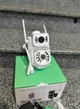 IP WiFi Камера видеонаблюдения ICSEE 2 независимых объектива 8MP уличная поворотная UKC - изображение 7