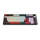 Клавіатура T-Wolf T70, ігрова, LED, Red Switch, Type-C, 2.4GHz, BT5.1, 2000mAh, 6-8h, чорний, червоний - зображення 2