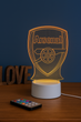 3D LED-нічник ФК «Arsenal» з RGB-підсвіткою . Arsenal нічник - изображение 1