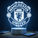 3D LED-нічник ФК «Manchester United» з RGB-підсвіткою . Манчестер Юнатед нічник - изображение 3