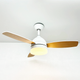 Люстра з вентилятором FAN WOOD 48W+18W R Luminaria WHITE/WOOD 5000Lm керована світлодіодна з пультом ДУ 1060x390мм - зображення 5
