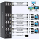 KVM-перемикач 3x3 з 4 портами 8K60Hz USB 3.0 HDMI Black (R3871) - зображення 2