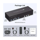 KVM-перемикач 3x3 з 4 портами 8K60Hz USB 3.0 HDMI Black (R3871) - зображення 7