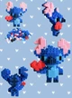 Конструктор MAGIC BLOCKS Стич с сердцем 560 деталей размер 9–12 см - изображение 2