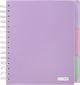 Тетрадь Buromax Pastel B5 120 листов в клетку 3 разделителя Сиреневая (BM.24355912-26) - изображение 1