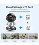 Поворотная беспроводная камера Wi-Fi видеоняня 2K IP камера 2304х1296 HD угол обзора 355 градусов - изображение 2