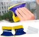 Магнитная щётка для мытья окон Double Sided Glass Cleaner 12 см пластик магнит - изображение 1