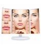 Зеркало для макияжа с подсветкой тройное Magnifying Mirror 22 светодиода питание от 4 батареек AAA или USB 24х16 см - изображение 2