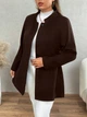 Пальто осеннее женское SHEIN GD-00209998 1XL Коричневое (DN3012300114118) - изображение 7