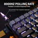 Магнитная игровая клавиатура ATTACK SHARK X68 HE 8kHz Черный с градиентом - изображение 3