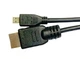Кабель мультимедійний HDMI A -> Micro HDMI D 50 см (0.5м) 1.4v 2К FULL HD 1080P Чорний - зображення 6