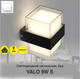 Светодиодный светильник бра Esllse VALO 9W 720Лм 4000К S-105×95×135-BLACK/CLEAR-220- IP54 - изображение 2