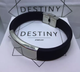 Браслет мужской Destiny Черный (резина+маталл) One Size - изображение 2