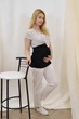 Блуза для вагітних і годування Lino XL Mum'sWorld чорно-білий - зображення 1