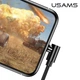 Магнітний кабель для заряджання USAMS U54 US-SJ444, 1м, USB Type-A х Lightning, Чорний - зображення 4