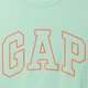 Футболка хлопковая длинная мужская GAP 274448900 L Мятная с принтом (1159836874) - изображение 4