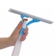 Щетка-швабра для мытья окон Economix Cleaning с пульверизатором бело-голубая (6509) - изображение 1