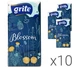 Бумажные платочки трехшвейные Grite Blossom, Упаковка 10 шт. х 10 шт., 21х21 см - изображение 2