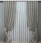 Комплект готових штор VR-Textil Льон Мішковина № 1016ш Світло-сірий 150х270 см 2 шт (30-815) - зображення 2