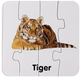 Puzzle edukacyjne Lean Toys Dzikie zwierzęta 10 połączeń 7811 (wersja angielska) (5903802454024) - obraz 4