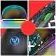 Бесшумная беспроводная игровая мышь HXSJ T90 Черная с RGB-подсветкой, 6400 DPI, 6 кнопок, Bluetooth + 2.4G - изображение 10