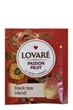 Чай Lovare Пристрасний фрукт чорний з ароматом персика та маракуї 50*2г*9шт м/у (52336) - изображение 1