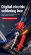 Електричний паяльник ANENG SL106 60W LED-дисплей та регулювання нагріву + жала 5шт - зображення 3