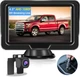 Паркувальна система Vtopek P056 / 4.3" / Full HD / 140° / IP68 / Чорний - зображення 1