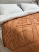 Покривало Ecotton Jacuard Orange Євро 200x220 см Стьобане Полісатин (25215_000) - зображення 2