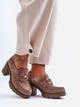 Loafersy damskie Lemar Harmell 39 Ciemnobeżowe - obraz 3