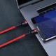 USB кабель Type-C на Type-C BASEUS Cafule Flash charge (2m, PD2.0 60W, 20V 3A). Red - изображение 9