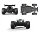 Високошвидкісна машинка Баггі на радіокеруванні HotDeer Power Gale Pro 2wd Buggy 15+ км/год / Зелений - зображення 8