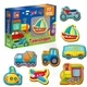 Набір магнітів Транспорт Vladi Toys 17 елементів в коробці VT 3106-26 - изображение 1